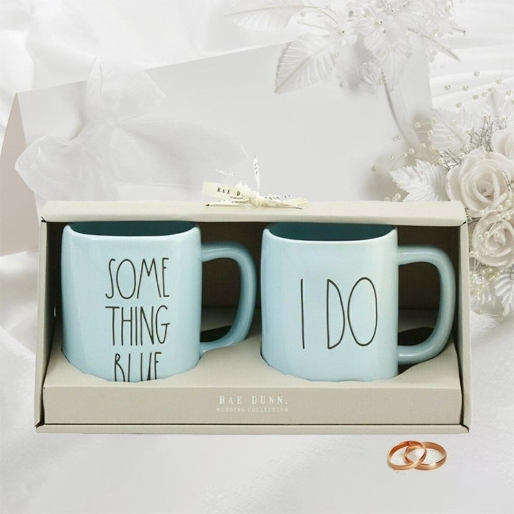 🆕️ Something Blue & I Do Rae Dunn Mug Gift Set